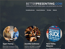 Tablet Screenshot of betterpresenting.com